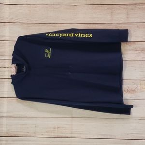 Vineyard Vines hooded tee- navy-Lg